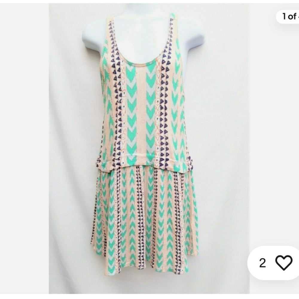 Aritzia Wilfred Patterned Drop Waist Min Dress